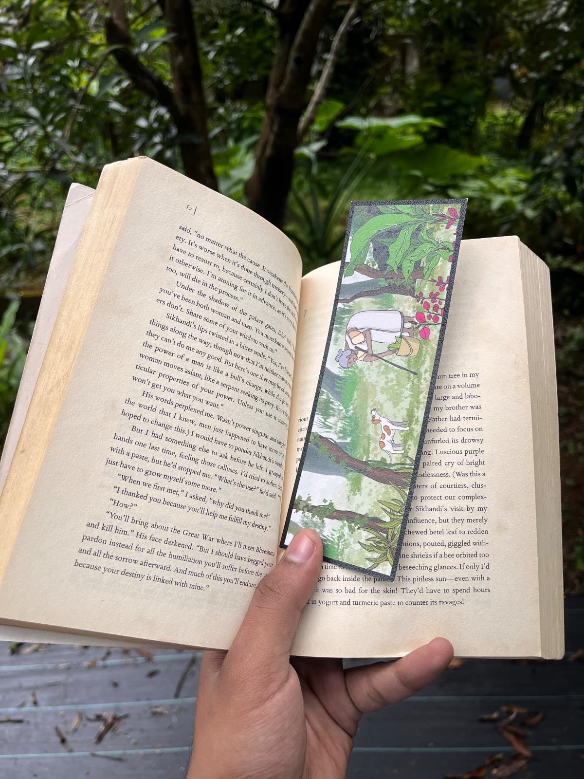 Ammooma and tiger bookmark — 2
